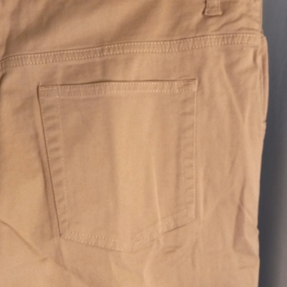 Maternity Announcements L 12/14 Khaki Stretch Twill Pants - Picture 6 of 11